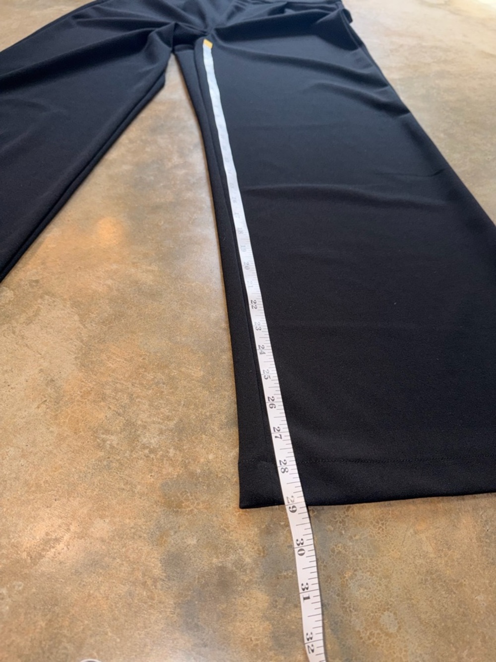 Black Wide Leg Dress Pants High Rise Flare Size 25 Work Career - Picture 10 of 14